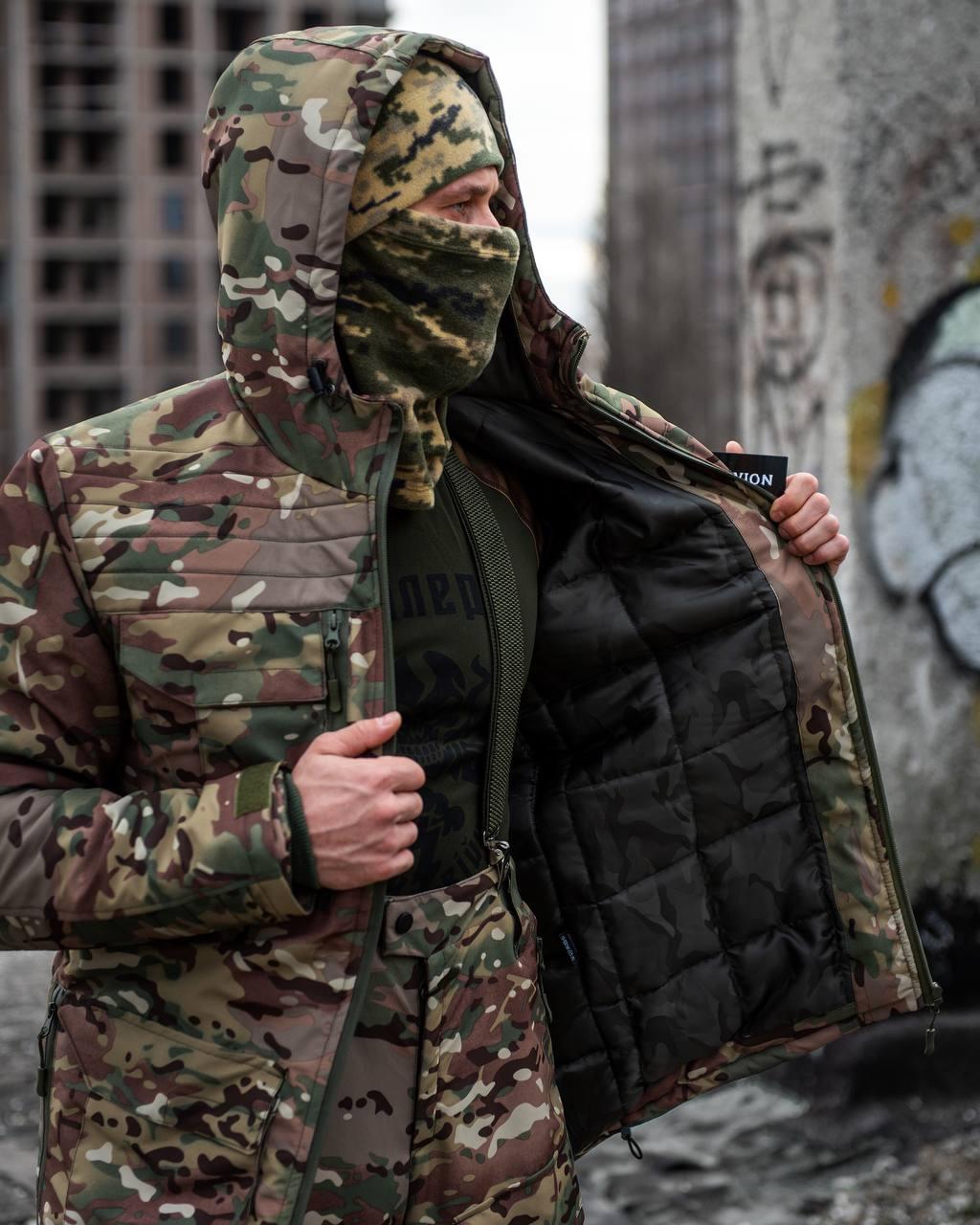 Армейская зимняя форма Oblivion STELS штурмовой утепленный костюм для ВСУ водонепроницаемый мультикам arn - фото 5 - id-p2058534325