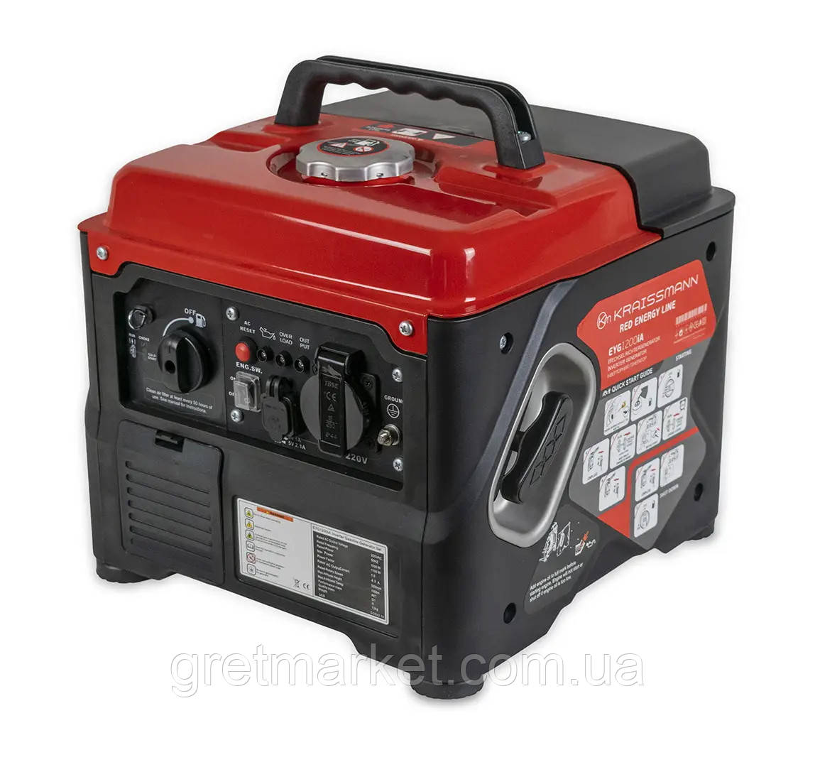 Інверторний генератор KRAISSMANN EYG1200IA, фото 1
