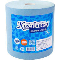Бумажные полотенца Кохавинка Промышленные Синие 300 м 1 слой 1 рулон (4820032450316) (код 1372217)