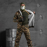 Зимний военный костюм Shredder мультикам тактическая форма софтшел на меху для военнослужащих arn