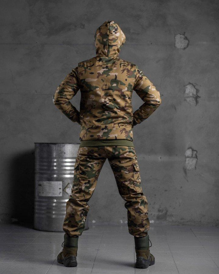 Военно-полевой костюм мультикам Softshell тактическая зимняя форма утепленная овечьим мехом Shredder arn - фото 4 - id-p2058534381