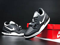 Кросівки чоловічі Nike Jordan Legacy 312 Low чорні з білим, повсякденні кросівки Найк Джордан