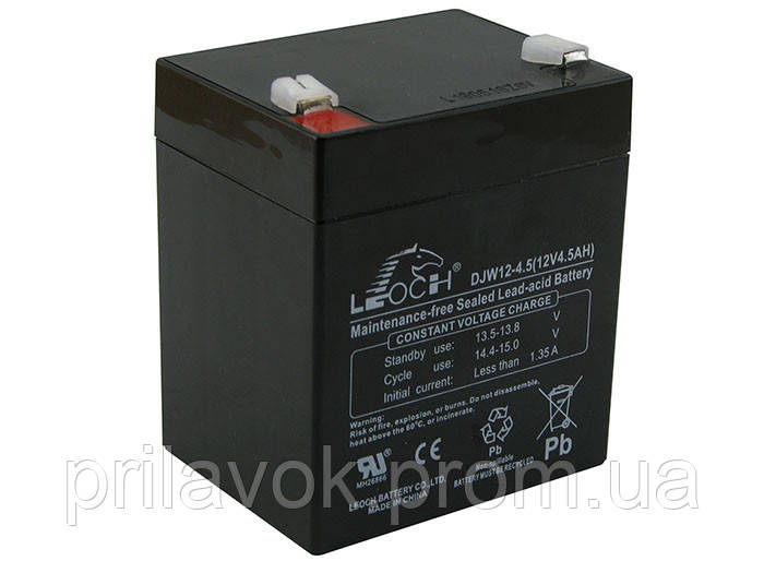 Аккумуляторная батарея Leoch DJW12-4.5 12 V 4.5 Ah - фото 1 - id-p2058547202