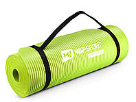 Мат для фитнеса и йоги Hop-Sport HS-N015GM 1,5см салатовый p