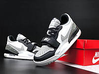 Мужские кроссовки Nike Jordan Legacy 312 Low серые с чёрным, повседневные кроссовки Найк Джордан