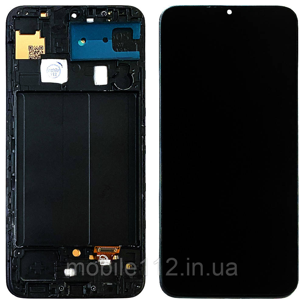 Екран (дисплей) Samsung Galaxy A30 2019 A305F з тачскріном IN-CELL з рамкою
