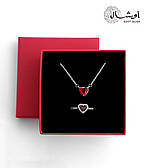 Набір срібних прикрас пандора "Блискуче Серце" підвіска, кільце 925 проби EGYPT SILVER