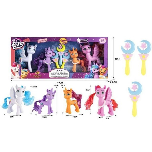 Ігровий набір Поні My Little Pony (4 штуки, у коробці) XQ 9933 C