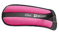 Обважнювачі для ніг та рук Hop-Sport HS-S001WB 2х0,5 кг рожеві p