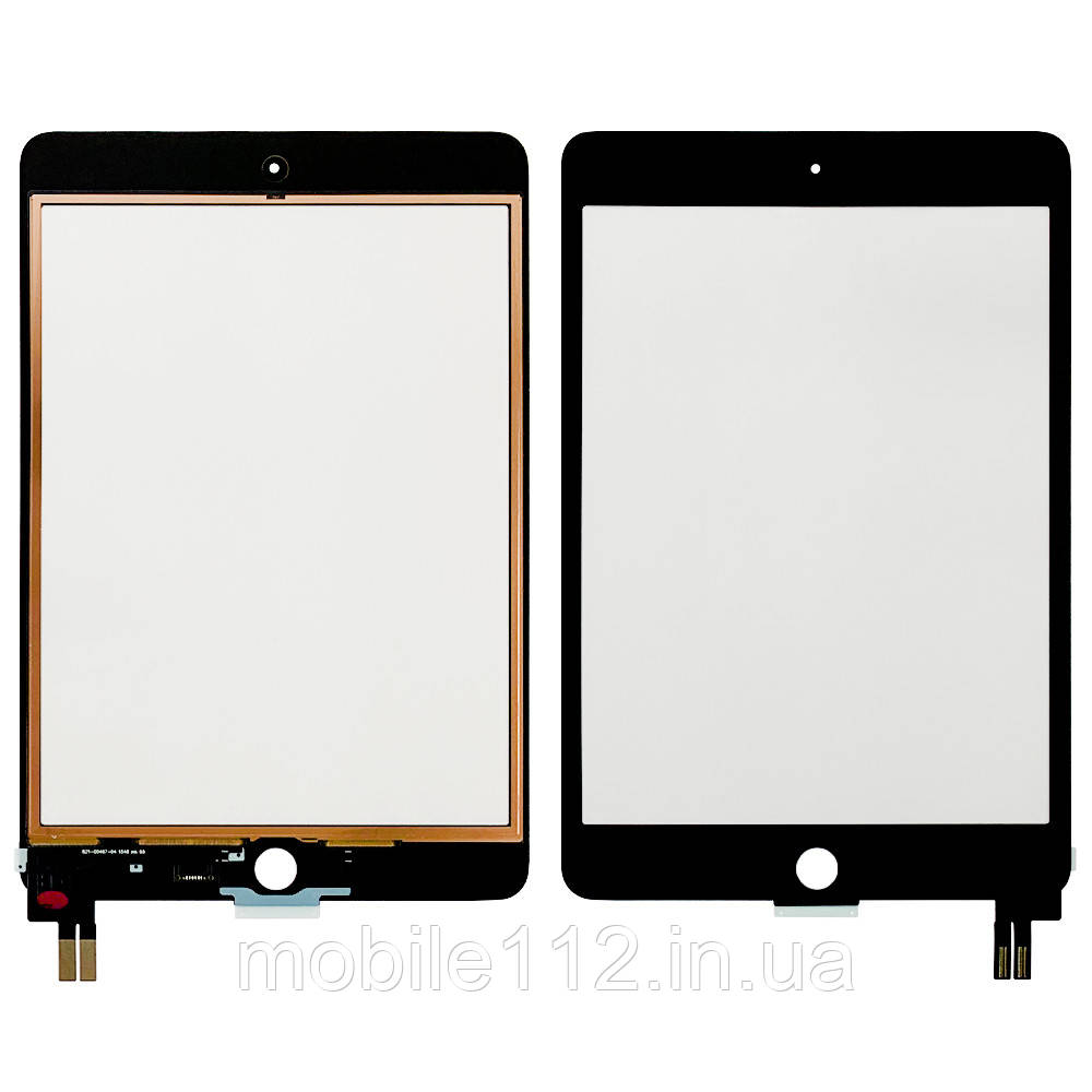 Сенсор (тачскрін) Apple iPad Mini 5 A2133 A2124 A2126 A2125 чорний OCA Pro з плівкою