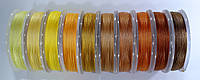 Нитки для вышивания белые Tytan 100 (100м) Микс желто-оранжевый 10 шт