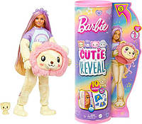 Кукла Барби Сюрприз в костюме Льва Barbie Cutie Reveal Doll & Accessories Lion Plush Costume HKR06