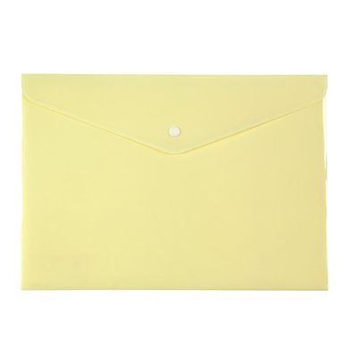 Папка-конверт А4 на кнопці "Pastelini" жовта, ТМ AXENT