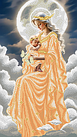 Схема для вышивки бисером ,, Мадонна з немовлям у персиковому,, Сб-3-39