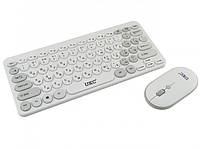 Беспроводной комплект клавиатура mini и мышь UKC 5263 (902) white