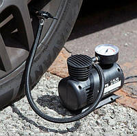 Автомобильный электрический насос для шин с встроенным аналоговым манометром, Компактный компрессор для авто