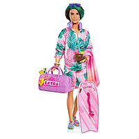 Кукла Кен Экстра Путешествие Отдых на пляже Barbie Extra Fly Ken Travel Doll