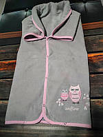 Многофункциональный оригинальный конверт-одеяло 3 в 1 серый c розовым Womar Zaffiro Польша