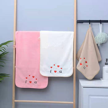 Кухонний рушник з мікрофібри Сердечки 5 шт. в упаковці 35х75см.