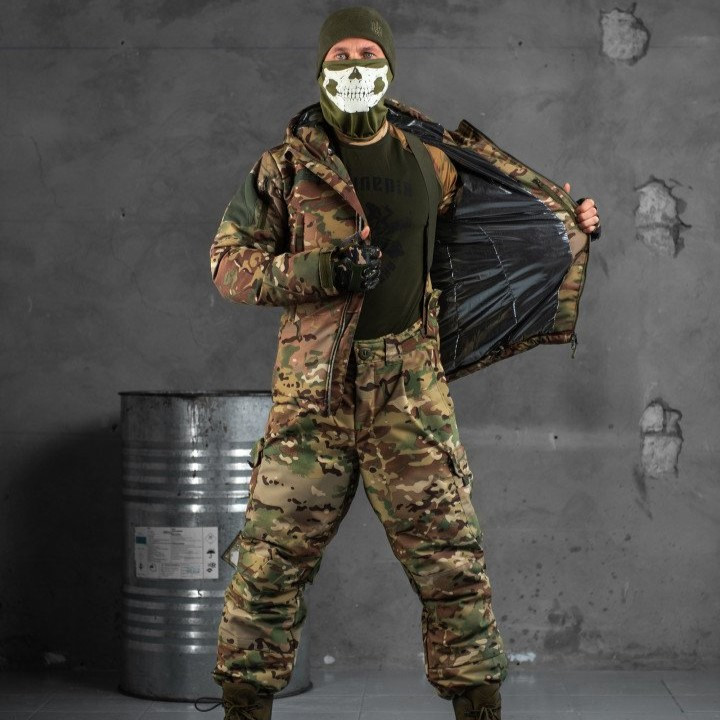 Мужской военный костюм Octagon штурмовая утепленная форма мультикам на холофайбере для военных arn - фото 1 - id-p2058534770