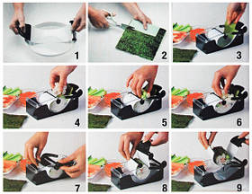 Прилад для приготування роликів та суші Perfect Roll Sushi, фото 2