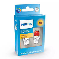 Комплект светодиодных ламп Philips 11066AU60X2 W21/5W LED Ultinon Pro6000 SI 12V 2.5/0.5 W3x16q amber