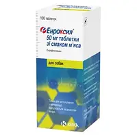 Енроксил 50 мг зі смаком яловичини таб №10