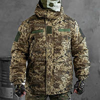 Тактическая зимняя куртка Пиксель военная утепленная куртка грета на силиконе с флисовой подкладкой M arn