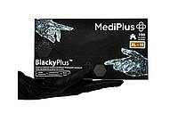 Перчатки нитриловые MediPlus BlackyPlus 100 шт, Чорний, XS