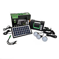 Портативна сонячна автономна система GDLITE 10 GD-8017 панель похідний ліхтар радіо повербанк акумулятор p