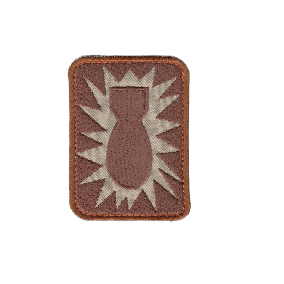 Шеврон військовий / армійський, Сапер на бежевому,  ЗСУ. 5,5 см * 8 см, фото 1