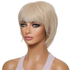 Перука блондинки коротка Blonde, термоволокно XOUJE, фото 2