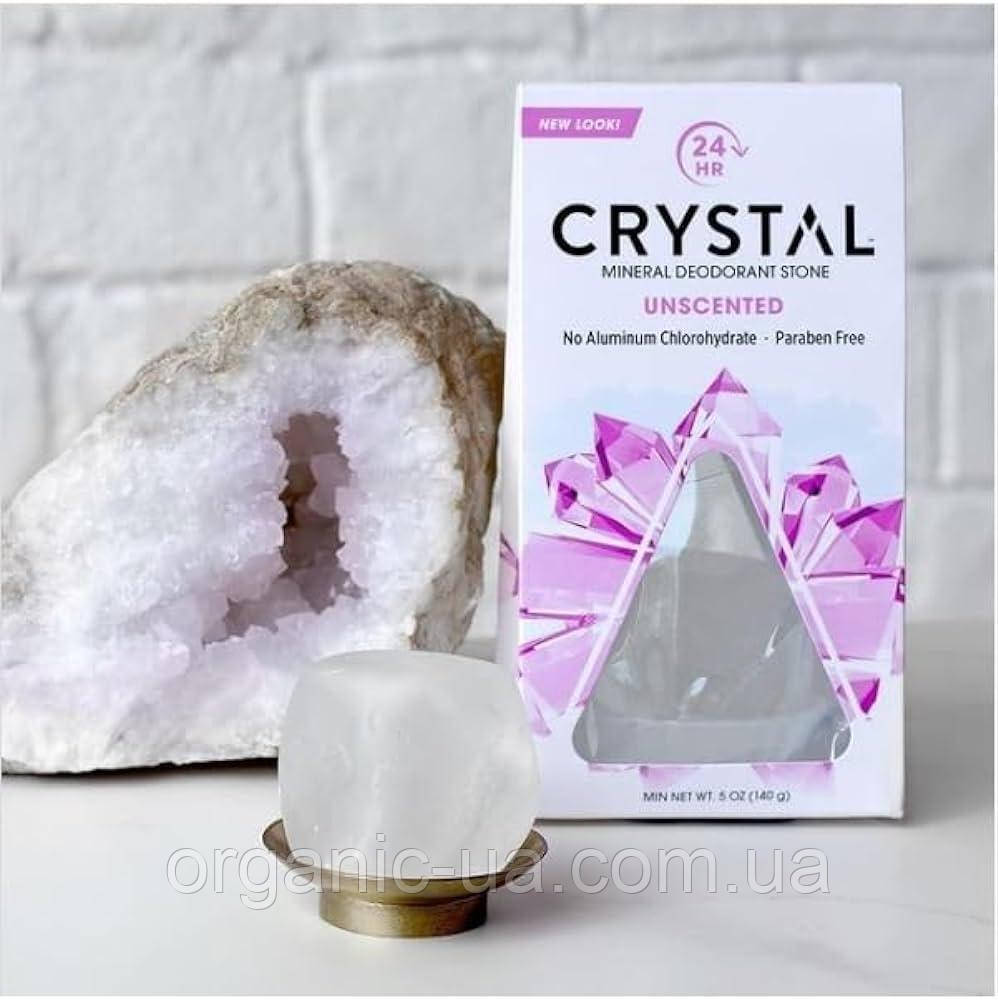 Crystal Body Deodorant, Мінеральний дезодорант, без запаху, Deodorant Stone, 140 грамів