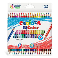 Набор цветных карандашей Carioca Bi-Color 43031 24 цвета h