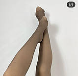 Термо колготки на флісі коричневого кольору, фото 3