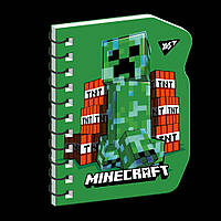 Блокнот YES В7/60 подв. спіраль "Minecraft. Creeper", клітинка