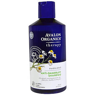 Avalon Organics, шампунь проти лупи, з ромашкою аптечної, 414 мл (14 рідк. унцій)
