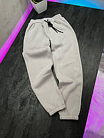 Cпортивные штаны мужские флисовые Basic серые Мужские брюки трикотажные с начесом