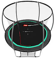 Батут Hop-Sport Premium 10ft (305см) черно-зеленый с внутренней сеткой p
