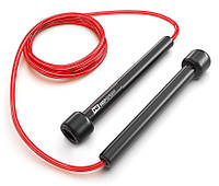 Скакалка Hop-Sport Crossfit NEW з пластиковыми ручками HS-P025JR красная p