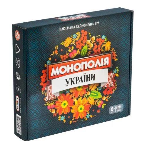 ІГРА НАСТОЛЬНА Strateg Монополія України економна українською мовою 7008 у коробці 33,5х28.8х5.2, фото 1