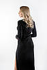 Плаття з розрізом чорне 83028 (2000000121550), фото 3