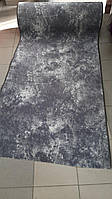 Турецька килимова доріжка на гумі сіра ;1;1,2;1.5;2 м.ширина