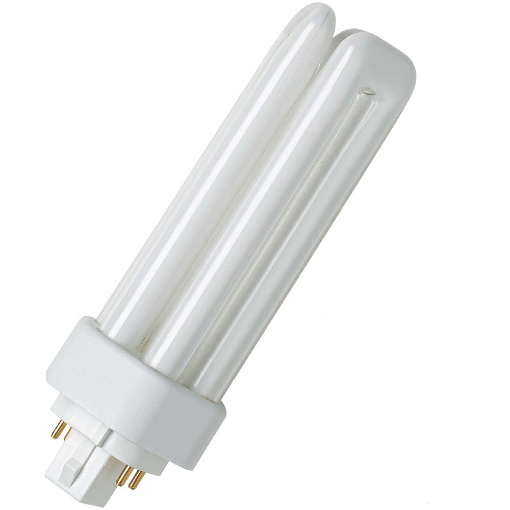 Лампа компактна люмінесцентна OSRAM D/E 18w/840 G24q-2, фото 1