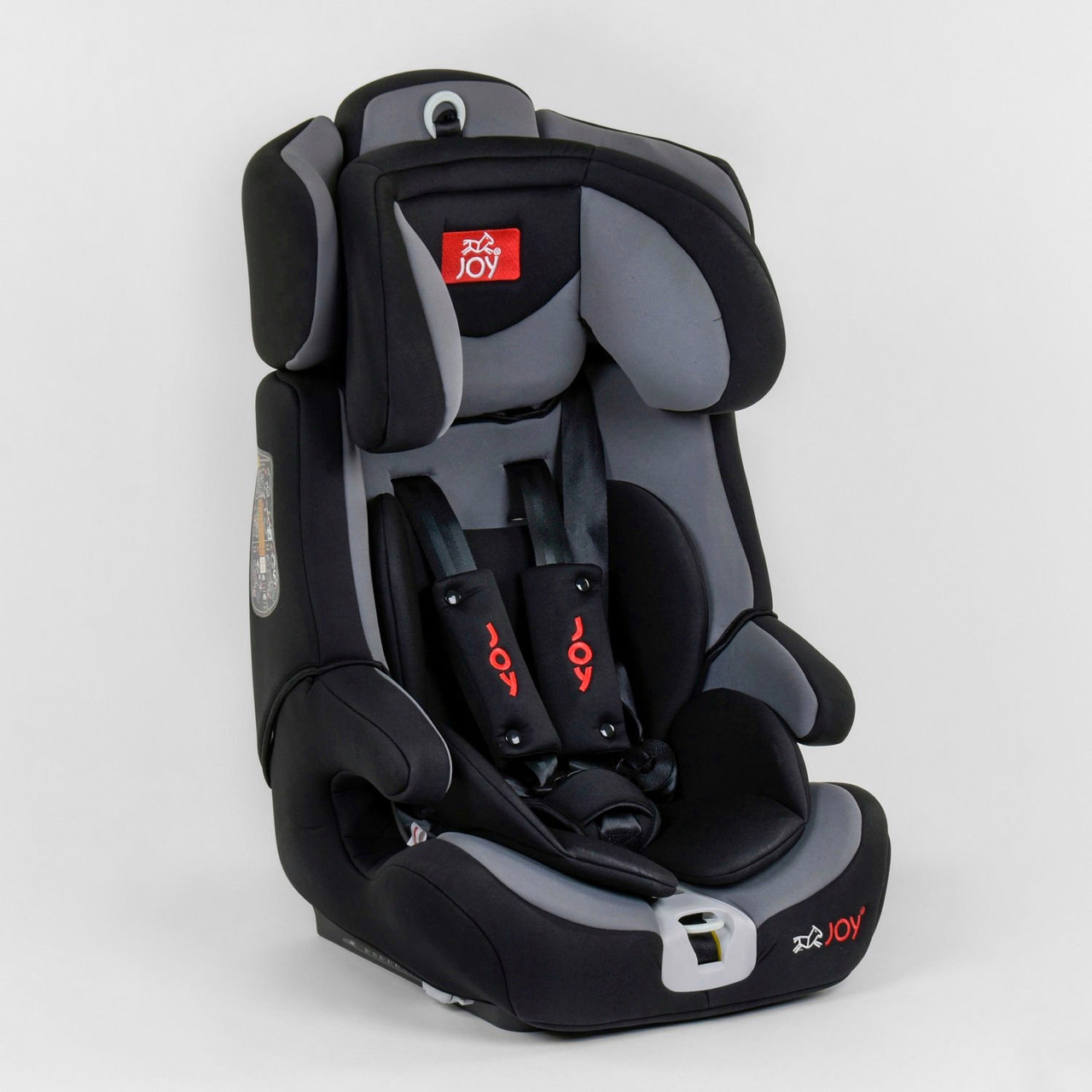 Автокрісло Joy з кріпленням IsoFix Автокрісло для хлопчиків дівчаток 1-12 років 9-36 кг FX-7887 Чорно-сірий