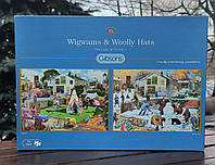Пазли Gibsons Wigwams & Wolly Hats 2×500 елементів.