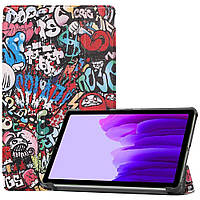 Кожаный чехол книжка Crazy Horse для Samsung Galaxy Tab A7 Lite 8.7 (SM-T220) graffity