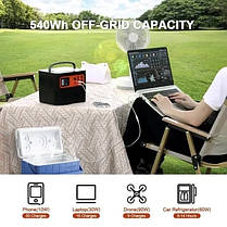 Портативна зарядна станція Tig Fox T500 Ємність 540 Вт·год Макс потужність 850 Вт, фото 4