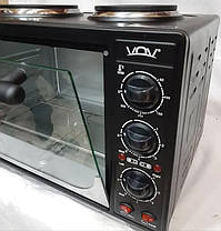 Електродуховка VOV VEOHP-30L, із 2 камфорною варильною поверхнею, фото 4