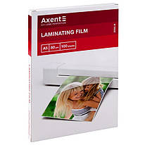 Плівка для ламінування А5 154x216 мм 80 мкм 100 штук Axent 2050-A, 36776